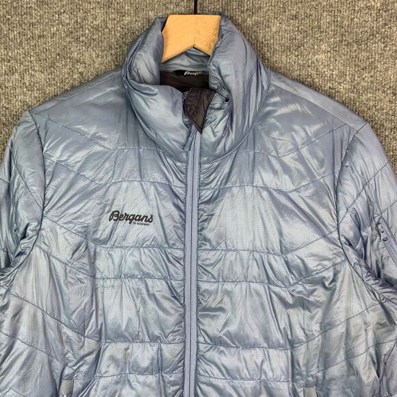 BERGANS OF NORWAY Men‎ Blue Down Puffer Jacket Coat Size Medium - Picture 4 of 15